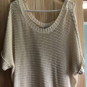 American eagle scoop neck off the shoulder sweater